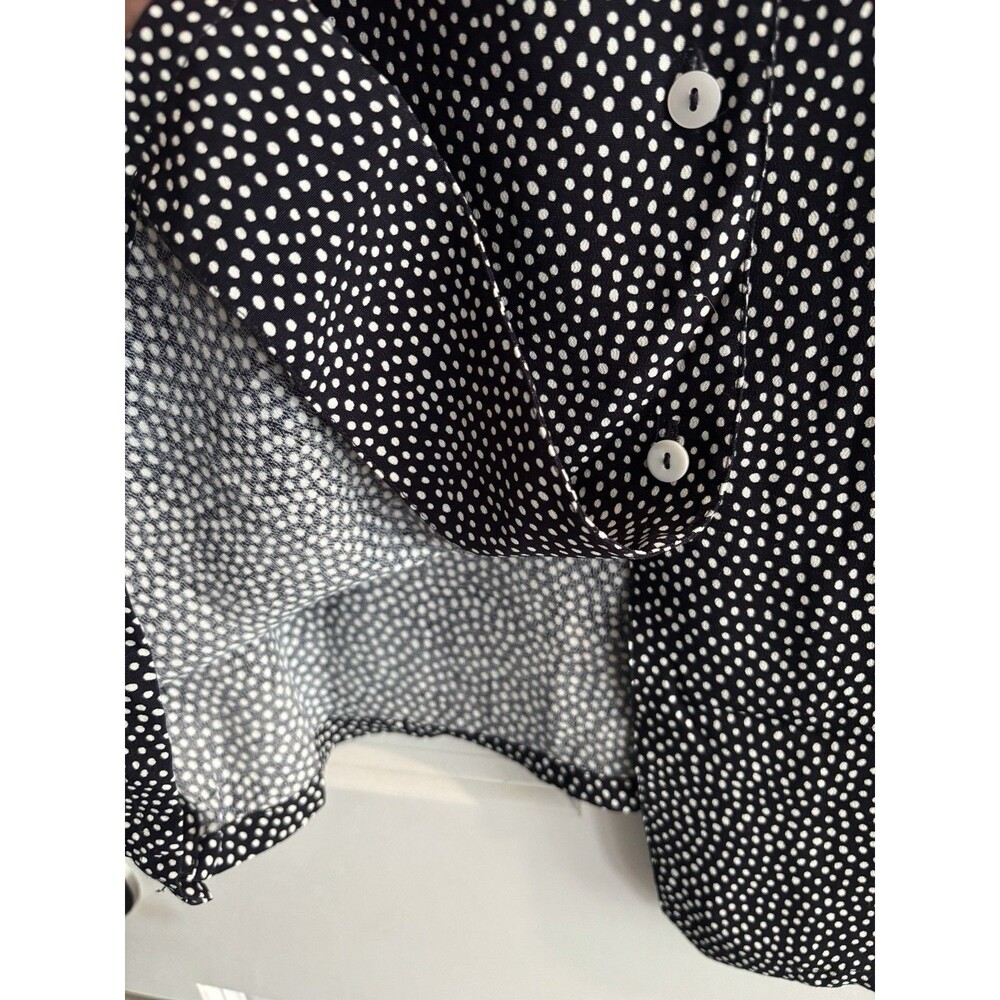 Black & White Polka Dot Vintage‎ Tunic NWT Size 10 Medium Y2K 80s 90s Retro - Picture 6 of 10